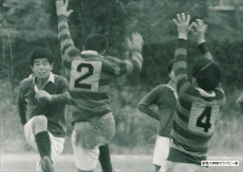 1973年　群馬大学時代ラグビー部